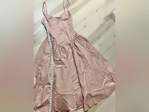 Babyboo NWT Women Medium Blush Soft Dusty Pink Balletcore Midi Princess Dress thumbnail 15