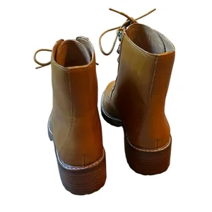Madewell Julien Lace Up Lug Sole Boots Tan Combat Utility Cottagecore Autumn thumbnail 10