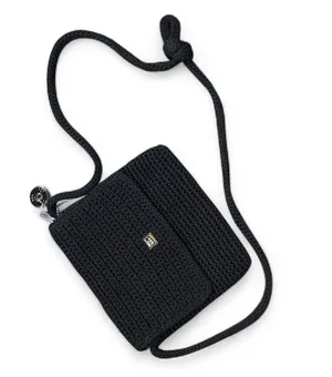 The Sak Black Crochet Crossbody Bag Festival Boho Casual Classic thumbnail 1