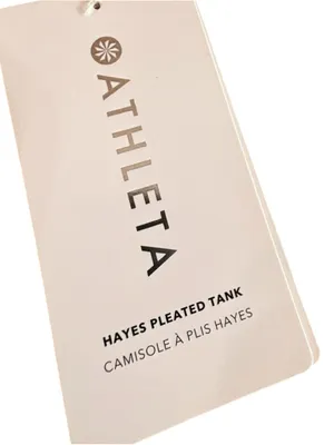 Athleta Hayes Pleated Tank Top Women’s Size S NWT Bright White thumbnail 7