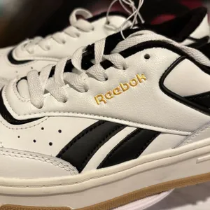 Reebok Club C Double Geo Platform Sneakers White Black Gum thumbnail 7