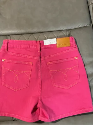Judy Blue Vibrant Pink High-Rise Denim Shorts thumbnail 5