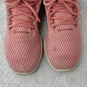 Adidas Pharrell Williams HU pink mesh athletic casual training shoes sz 5 thumbnail 3