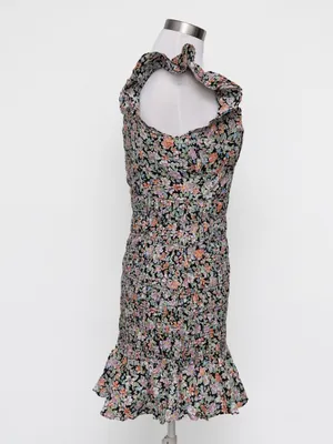 Free the Roses - Floral Smocked Mini Dress‎ thumbnail 10