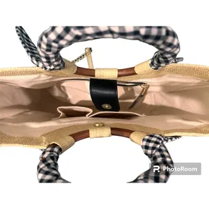 Abbie & Emmie Gingham Wrapped Handle Satchel thumbnail 10