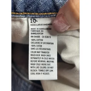 American‎ Eagle Women's Jeans Size 10 Regular Blue High Rise Straight Leg Bag6 thumbnail 2