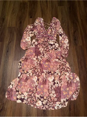 Rare Altar'd State Billy Patchwork Maxi Dress Floral $148 spring summer party thumbnail 3