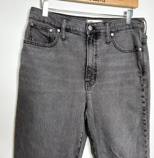 Madewell The Perfect Vintage Jean Gray Denim Jeans thumbnail 2