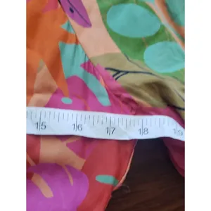 FARM Rio Pink Tropical Maxi Dress Size S Open Back Summer Vacation Boho Flawed thumbnail 4