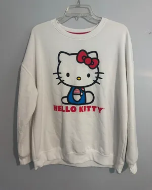 Hello Kitty White Crewneck Sweatshirt size Large thumbnail 1
