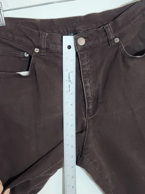 Lauren Ralph Lauren Brown Straight Leg Jeans Size 12 Petite thumbnail 8