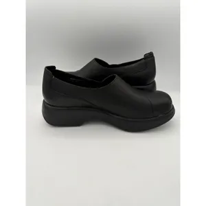 Women’s Dansko Size 8 Black Leather Slip On Espadrilles thumbnail 5