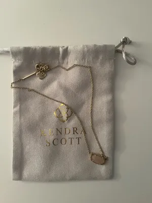 Light pink pendant Kendra Scott necklace thumbnail 1