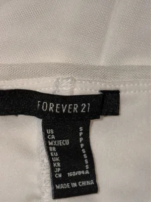 Forever 21 White Strapless Corset-style Top thumbnail 3