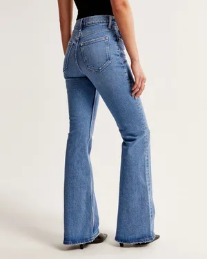 Abercrombie and Fitch The 70s Vintage Flare Ultra High Rise - 32 14L thumbnail 2