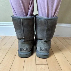 UGG Classic Medium Tall Boot Grey Shearling Size 8 thumbnail 4