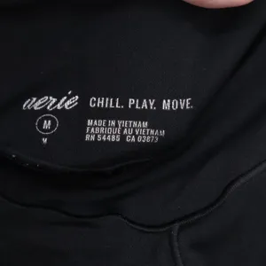 Aerie Chill Play Move Black High Waisted Leggings Size M thumbnail 2