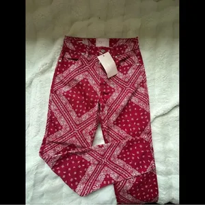 NWT Revice denim red bandana jeans‎ 24 thumbnail 6