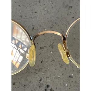 CHARMANT 541 EYEGLASSES FRAMES ONLY 46-21-135 JAPAN Full Rim gold round thumbnail 8