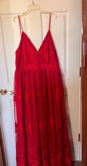 Boutique Red Dress thumbnail 1