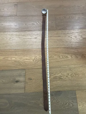 Nocona Western Brown Leather Belt With Silver Floral Buckle thumbnail 5