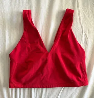 Free People Movement Never Better Sports Bra Red thumbnail 1