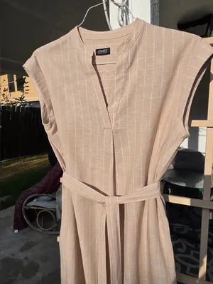 Vintage Jones New York Linen Blend Slip Midi Dress Large thumbnail 10