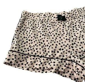 Victoria's Secret Pink and Black Hearts Pajama Sleepwear Bottoms thumbnail 3