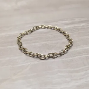 Vintage Gold Tone Chain Bracelet 7.5" thumbnail 2
