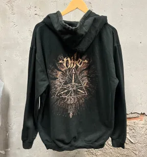 NILE Vile Nilotic Rites Double Sided Full Zip Fleece Hoodie Sweatshirt Unisex L thumbnail 2