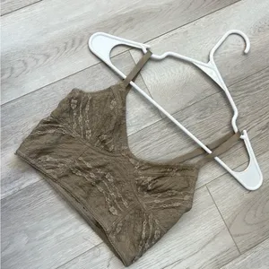 Free People Bra lace longline bustier womens Beige (xsmall) boho festival comfy thumbnail 2