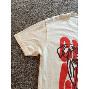 We Bleed Ohio Women's Cream "Cleveland" Graphic Bulldog T-Shirt Size Small thumbnail 5