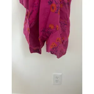 Urban‎ Outfitters Pink Floral Puff Sleeve Smocked Back Boho Romper Medium NEW thumbnail 2