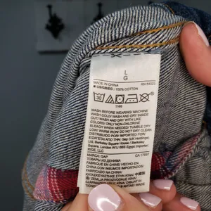 Gap x Pendleton 1969 Icon Denim Jacket Womens L Western Southwestern Collab thumbnail 5
