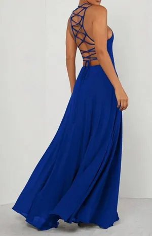 Boutique Royal Blue Maxi Dress thumbnail 1