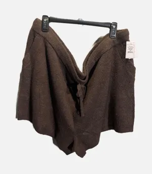 Auden Brown Sweater Knit Shorts Loungewear Sleepwear Plus Size 3X‎ NWT K8G66R thumbnail 1