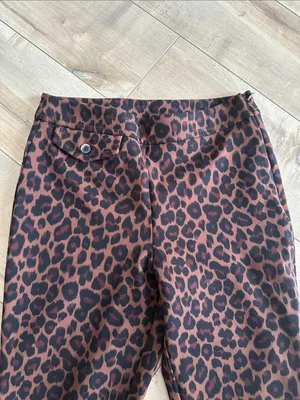Anthropologie MAEVE Leopard Cheetah Crop Slim Pants Sz 2 thumbnail 6