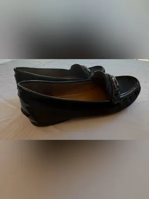 Coach Fortunata Signature C Black Jacquard Patent Leather Loafers Women’s 7.5B thumbnail 6