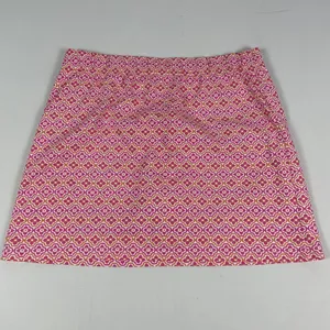 Sailor-sailor Skort Womens XL Pink‎ Floral Athletic Stretch Lined Pockets USA thumbnail 8