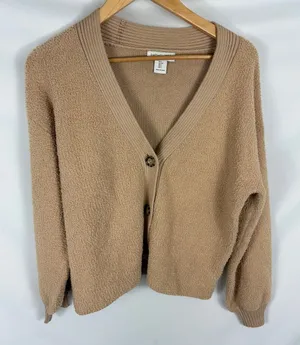 Rachel Zoe Brown Button Up Cardigan size Small thumbnail 1