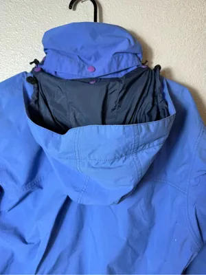 Patagonia GORE-TEX Rain Shell‎ Jacket Women’s S Blue Hooded Waterproof Hiking thumbnail 12