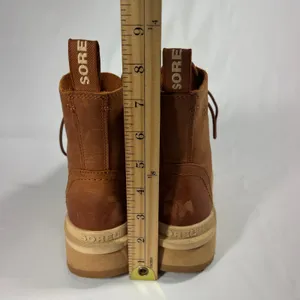 SOREL Hi-Line Lace Boots‎ Womens 6.5 Brown Waterproof Leather Combat Scorch thumbnail 8