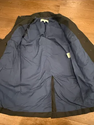 See by Chloe Black Trench Coat with Light Blue Accents Size 6 - C11 thumbnail 7