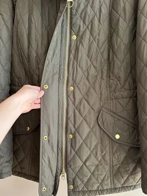Barbour Women’s Millfire Quilt Jacket, Olive/Classic, Size 2X thumbnail 5