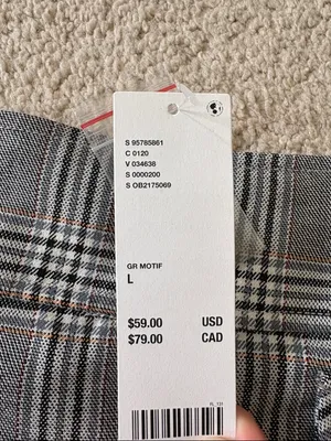 Urban Outfitters School Girl Plaid Gray Skort y2k patch pocket pleats thumbnail 2