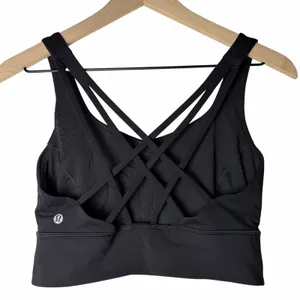 Lululemon Free To Be Serene Bra Long Line Bra Black Women's Size 8 thumbnail 2