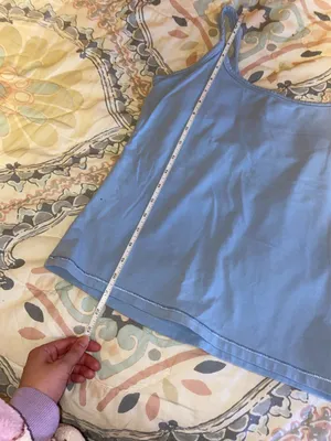 Y2K Blue Cami Tank Top Size M thumbnail 2