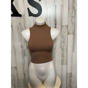Zara Brown tank top blouse size XSmall thumbnail 2
