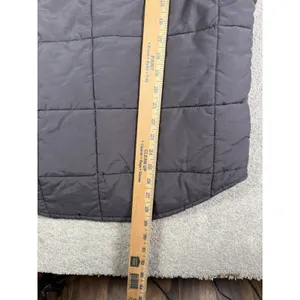 Roots Canada Women's M Charcoal Down Feather Quilted Puffer Snap Warm Jacket* thumbnail 11