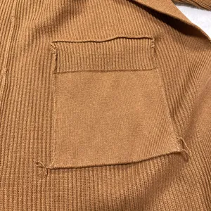 NWT Old Navy Brown Textured Long-Line Open-Front Cardigan Sweater thumbnail 7